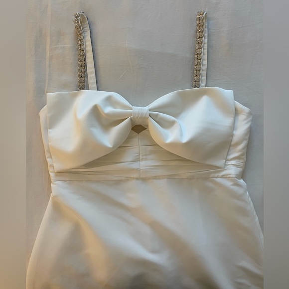 Self-Portrait Tafetta Bow Mini Dress - Picture 6 of 6